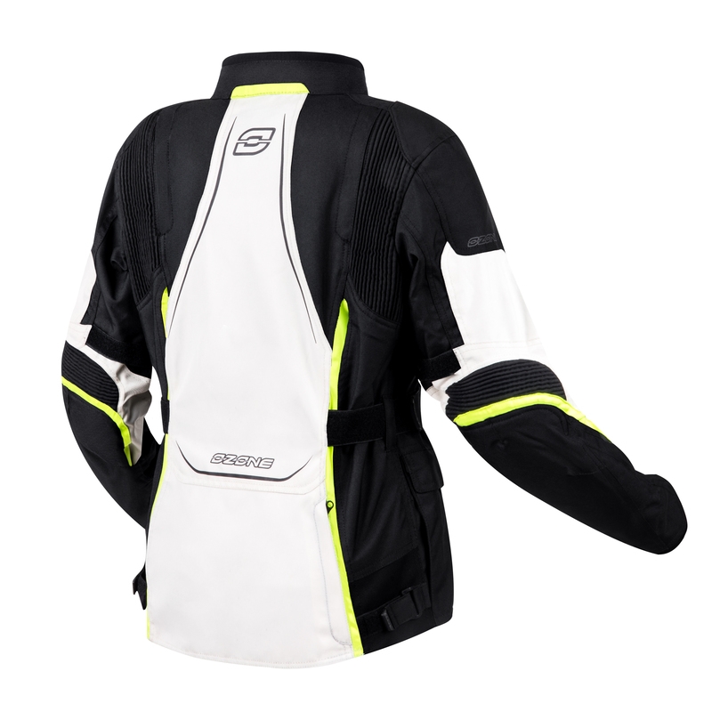Ozone Sahara Black-Grey-Fluo Yellow motorcykeljakke til kvinder udsalg