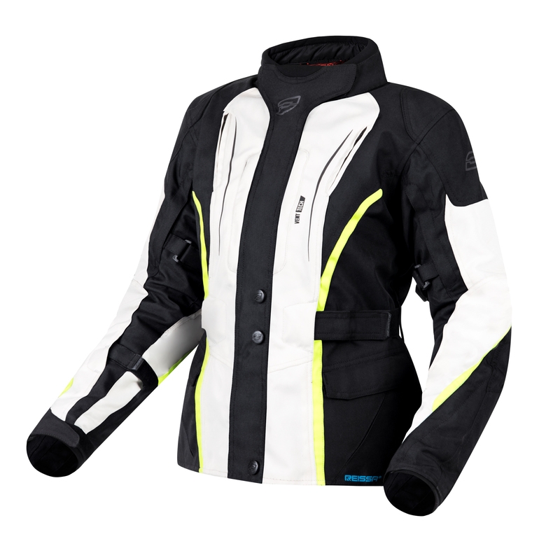 Ozone Sahara Black-Grey-Fluo Yellow motorcykeljakke til kvinder udsalg