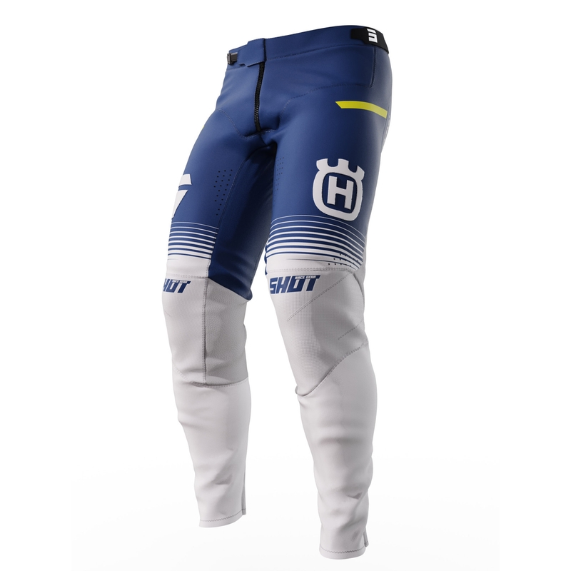 Shot Aerolite Husqvarna LE motocrossbukser hvid-blå udsalg