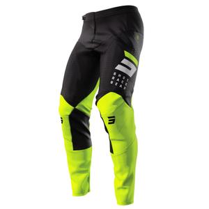 Motocross-bukser Shot Contact Camo 2.0 sort-fluogul udsalg