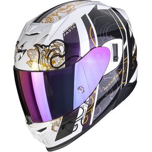 Integreret motorcykelhjelm Scorpion EXO-520 EVO Air Fasta hvid kamæleon