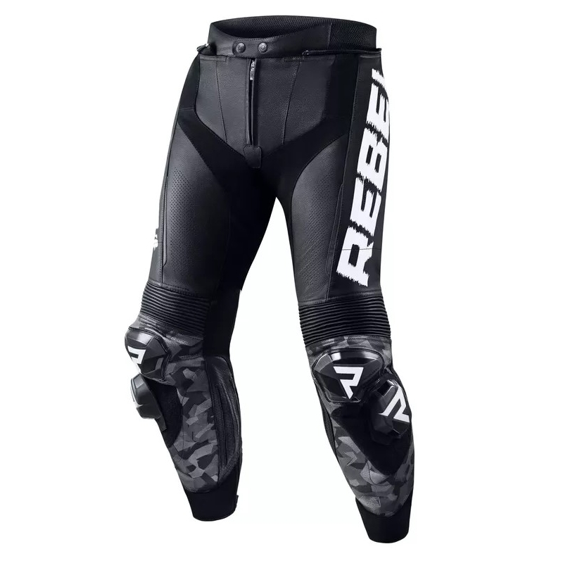 Rebelhorn Rebel sort og hvid motorcykeloverall