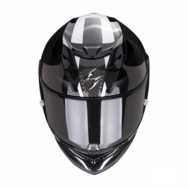 Integrální přilba na motorku Scorpion EXO-520 EVO Air Laten černo-bílá