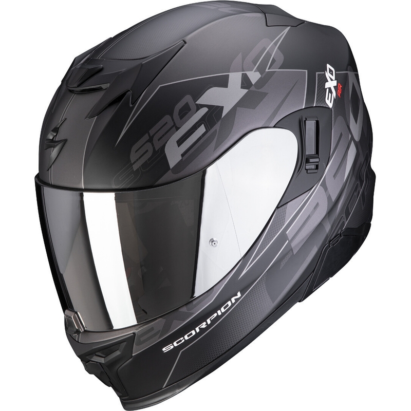Integrální přilba na motorku Scorpion EXO-520 EVO Air Cover černo-stříbrná matná