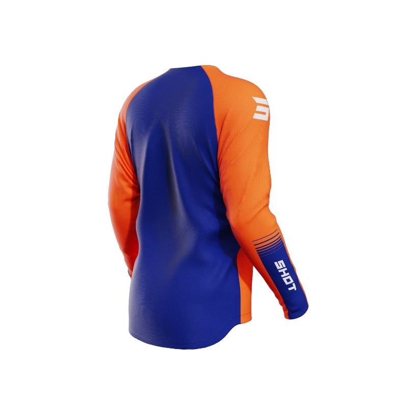 Motocrosstrøje Shot Contact Tracer blå-orange udsalg