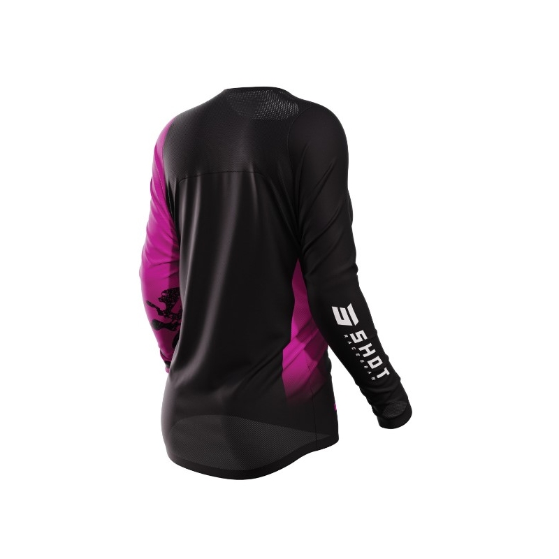 Motocrosstrøje til kvinder Shot Contact Shelly 2.0 sort og pink udsalg