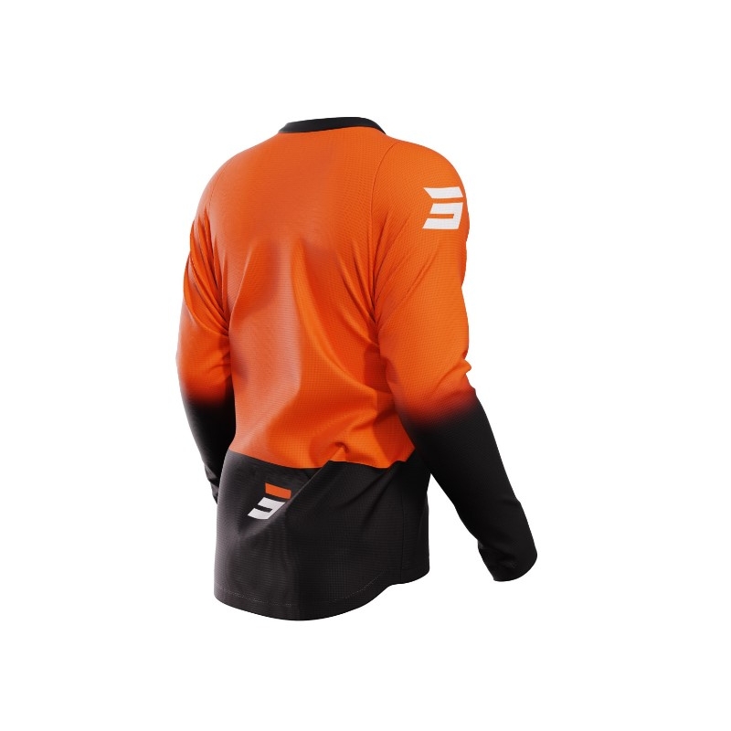 Motocrosstrøje Shot Devo Reflex sort-orange udsalg