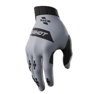Motocross-handsker Shot Race sort-grå
