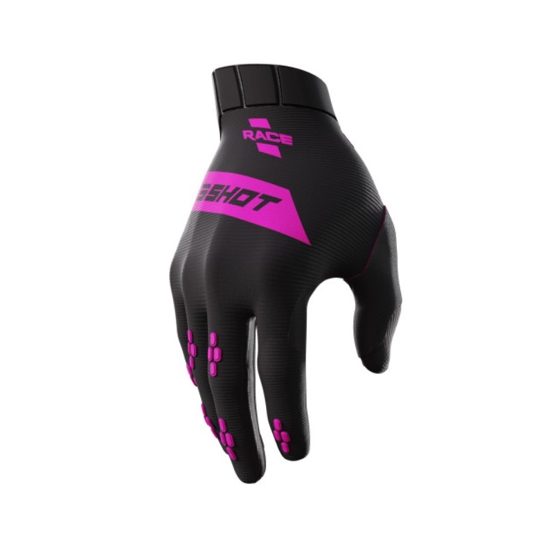 Motocrosshandsker Shot Race sort og pink udsalg