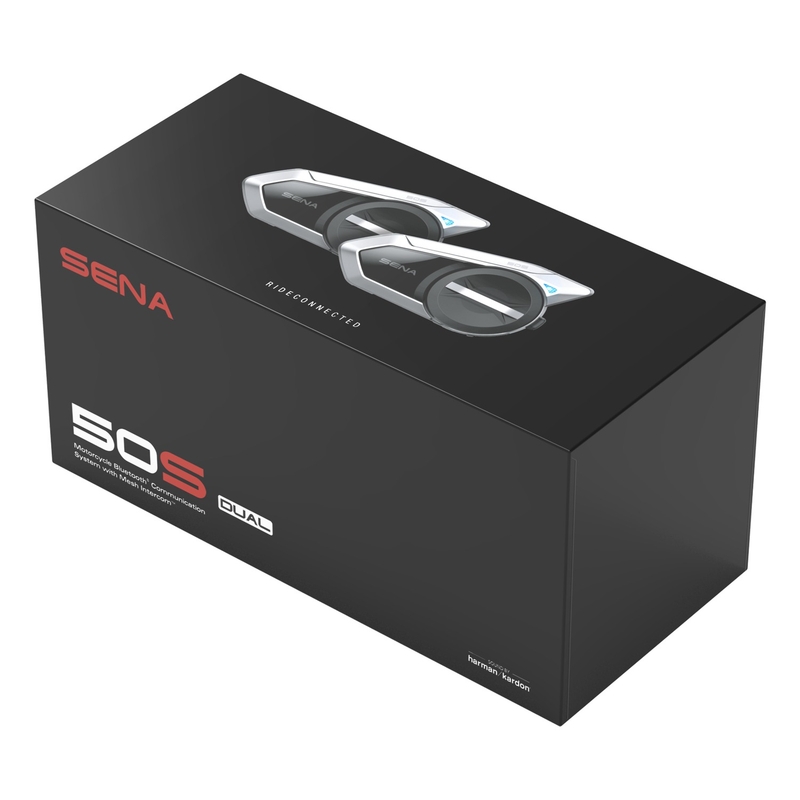 Sæt med 2 Bluetooth Intercom håndfri headset SENA 50S
