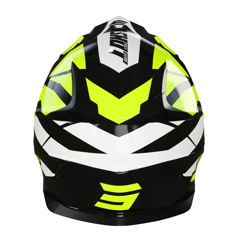 Dětská motokrosová přilba Shot Pulse Kid Revenge černo-bílo-fluo žlutá výprodej