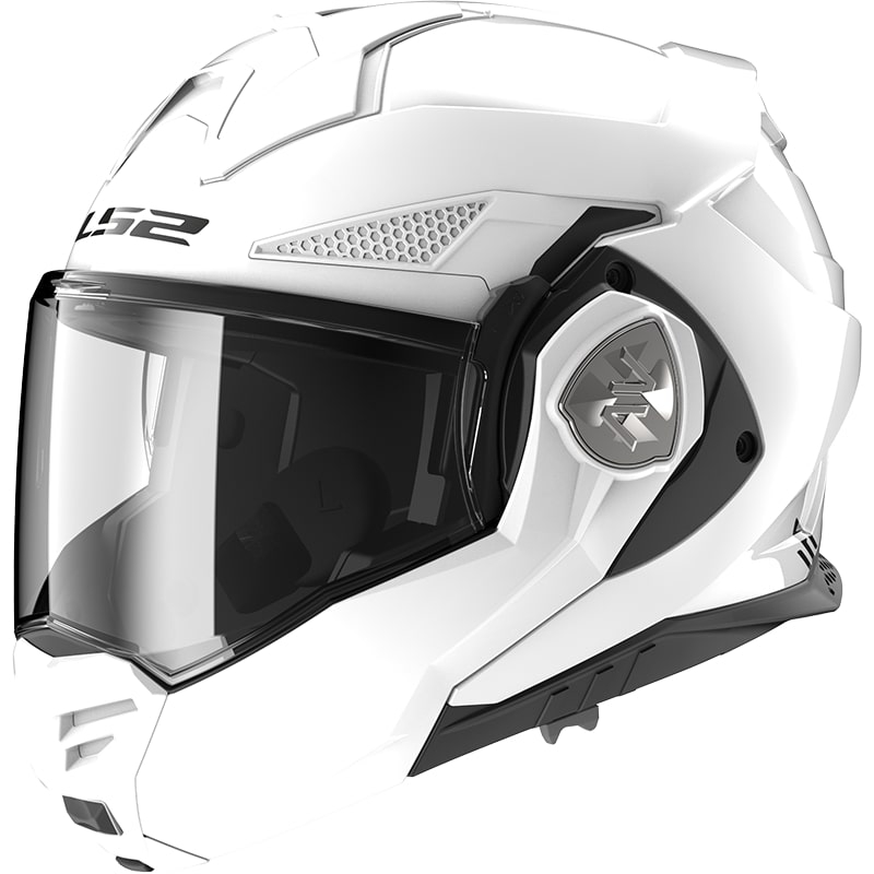 LS2 FF901 Advant X Solid White sammenklappelig motorcykelhjelm