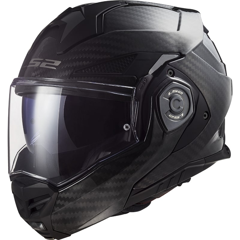 Flip-up motorcykelhjelm LS2 FF901 Advant X Solid Kulstofsort
