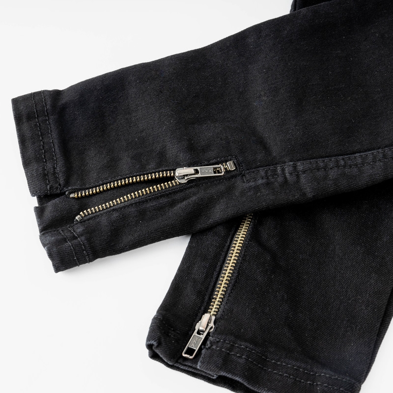 Rebelhorn Ash Black Motorcycle Jeans til kvinder udsalg