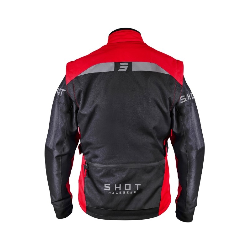 Shot Racetech sort og rød motorcykeljakke
