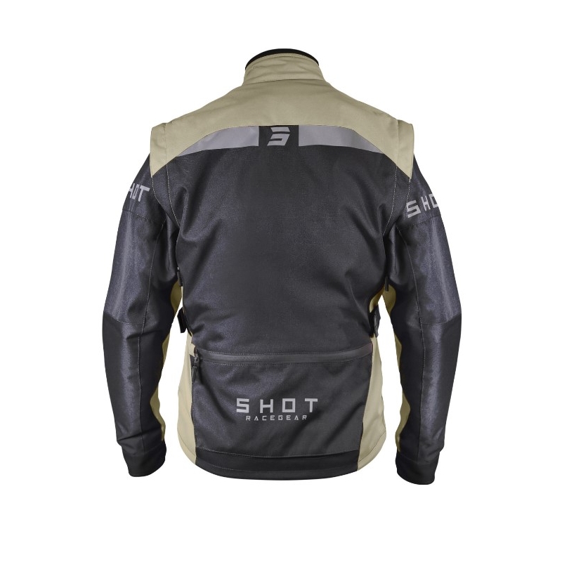 Shot Racetech sort og brun motorcykeljakke udsalg