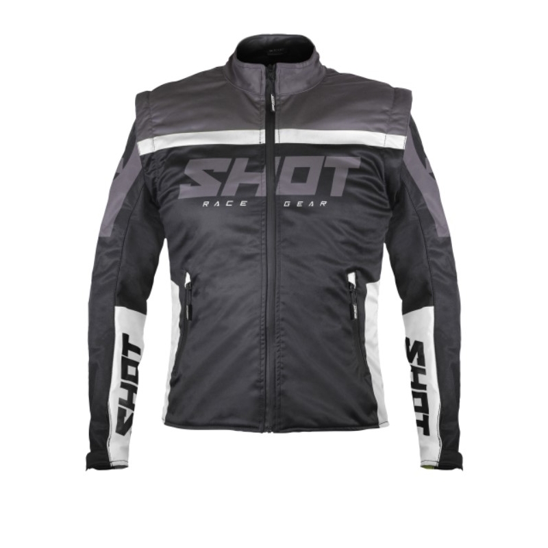 Softshell-jakke Shot Softshell Lite 2.0 sort og hvid udsalg