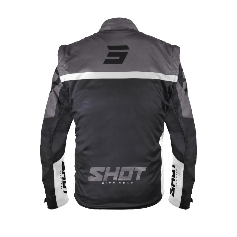 Softshell-jakke Shot Softshell Lite 2.0 sort og hvid udsalg