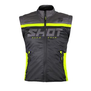Softshell-vest Shot Bodywarmer Lite 2.0 sort-fluogul udsalg