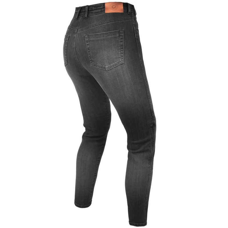 Rebelhorn Classic III SF vaskede sorte motorcykeljeans til kvinder udsalg