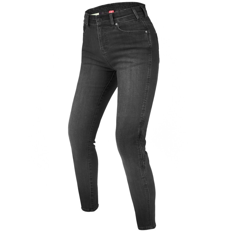 Rebelhorn Classic III SF vaskede sorte motorcykeljeans til kvinder udsalg