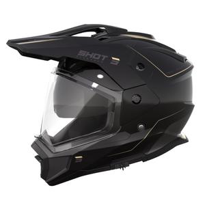 Endurohjelm Shot Trek Rally sort og beige