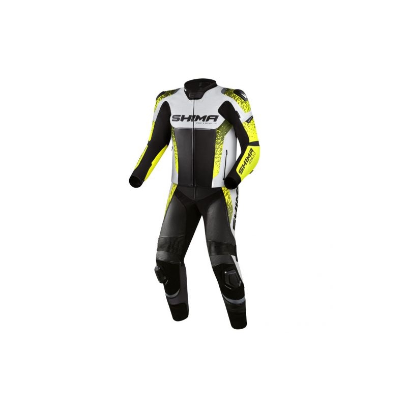 Shima STR 2.0 sort-hvid-fluogul motorcykeloverall