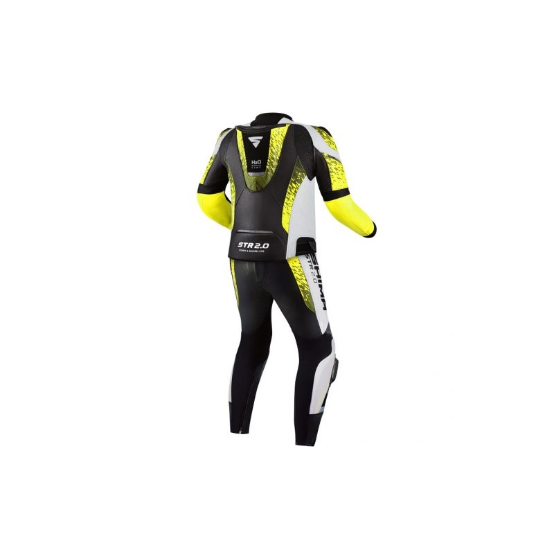 Shima STR 2.0 sort-hvid-fluogul motorcykeloverall