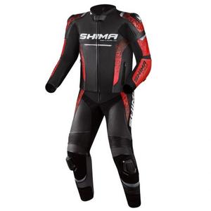 Shima STR 2.0 motorcykeloveralls sort og rød