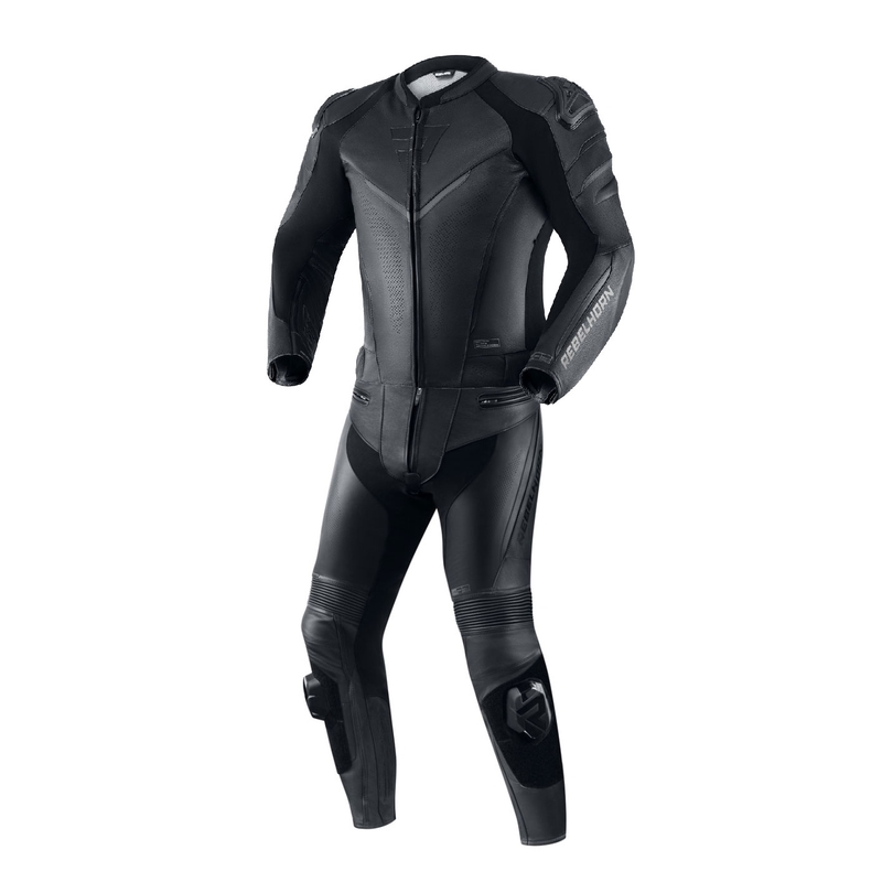 Rebelhorn Fighter sort motorcykeloverall udsalg
