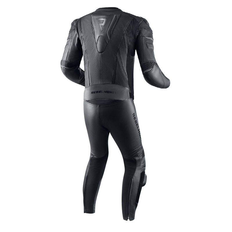 Rebelhorn Fighter sort motorcykeloverall udsalg