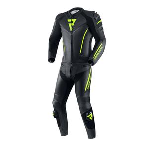 Rebelhorn Fighter Black-Fluo Yellow motorcykeloverall udsalg