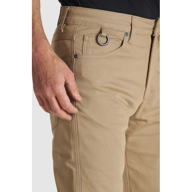 Motorcykeljeans PANDO MOTO Robby Slim beige udsalg