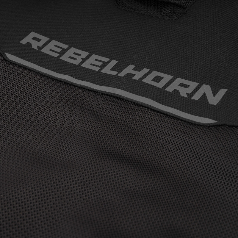 Rebelhorn Wave sort motorcykeljakke