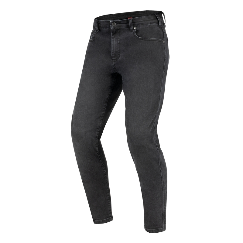 Motorcykeljeans Rebelhorn Nomad TP vasket sort udsalg