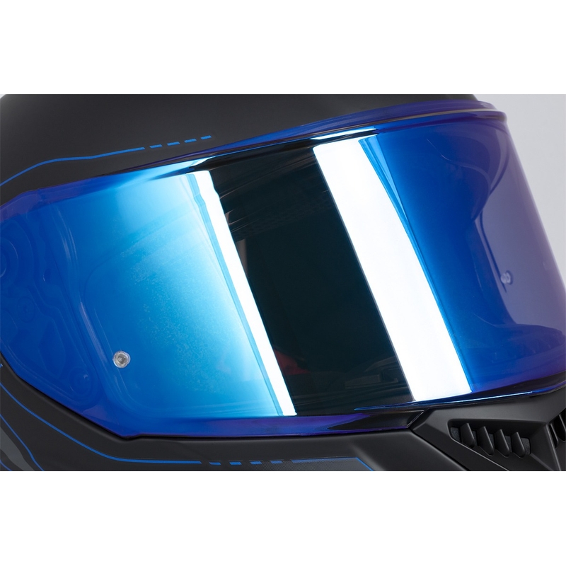 Integral motorcykelhjelm Cassida Integral GT 2.1 Flash sort-blå-grå