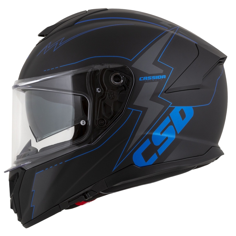 Integral motorcykelhjelm Cassida Integral GT 2.1 Flash sort-blå-grå