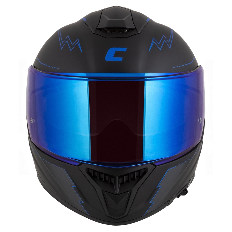 Integral motorcykelhjelm Cassida Integral GT 2.1 Flash sort-blå-grå