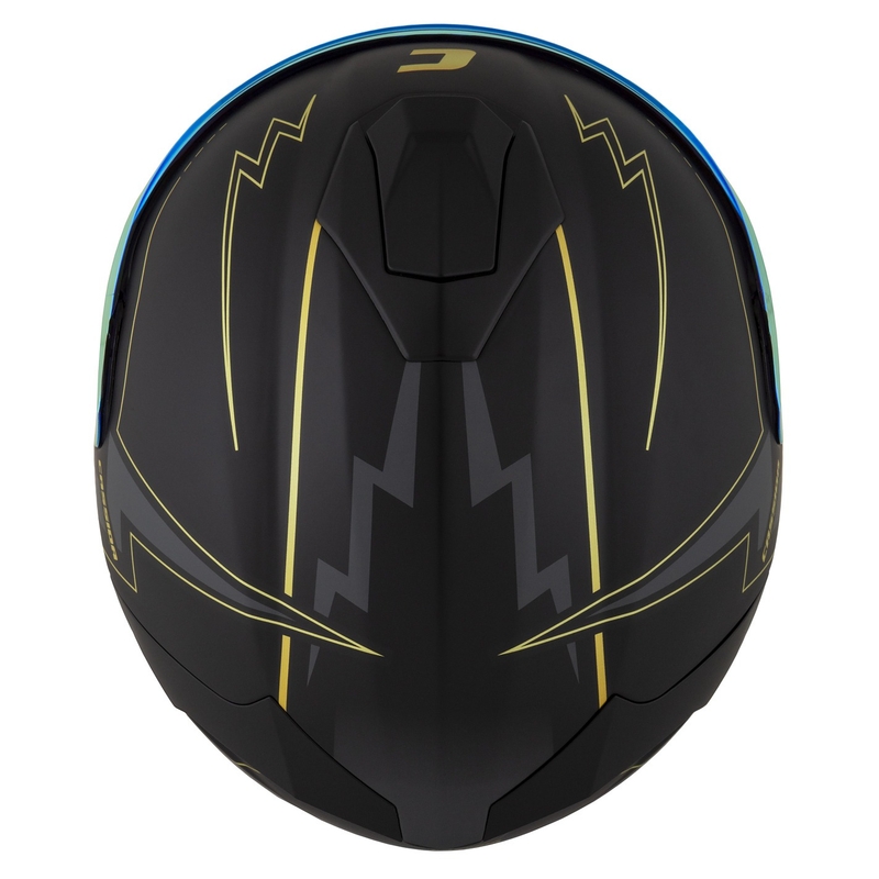 Cassida Integral GT 2.1 Flash sort-guld-grå motorcykelhjelm