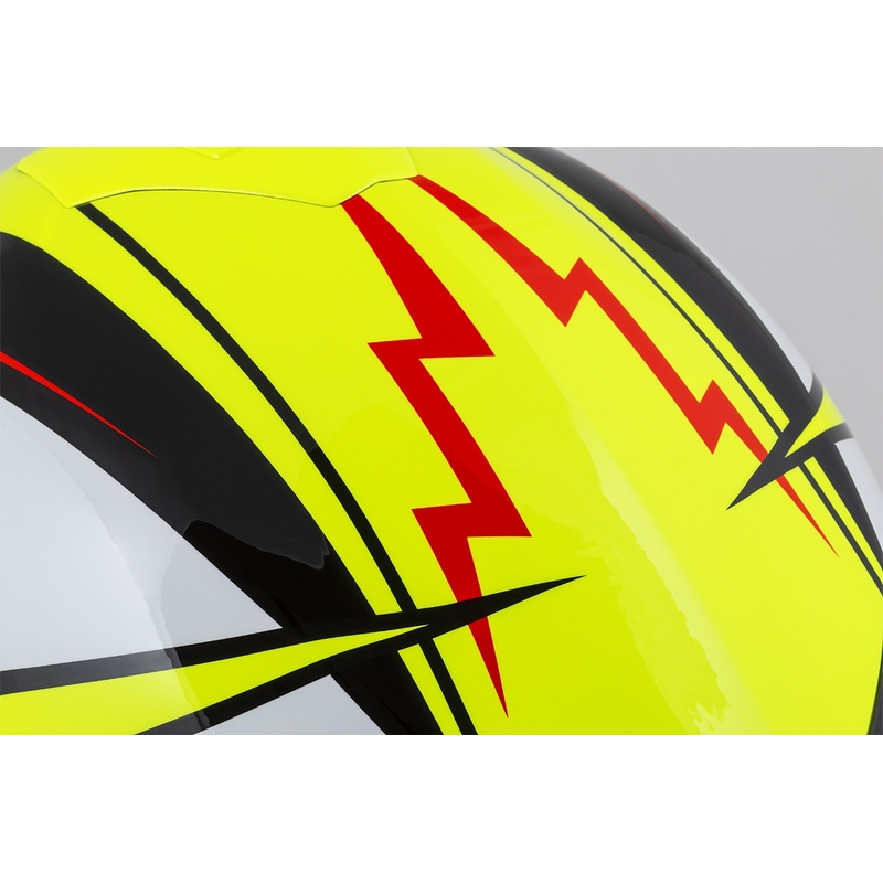 Integral motorcykelhjelm Cassida Integral GT 2.1 Flash fluogul-rød-sort-hvid