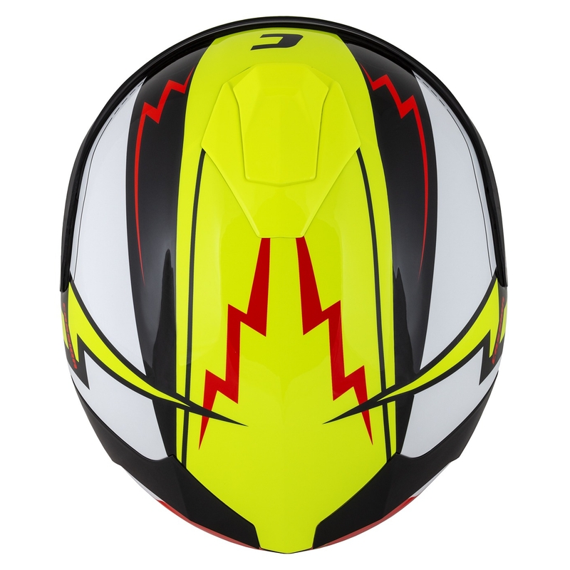 Integral motorcykelhjelm Cassida Integral GT 2.1 Flash fluogul-rød-sort-hvid