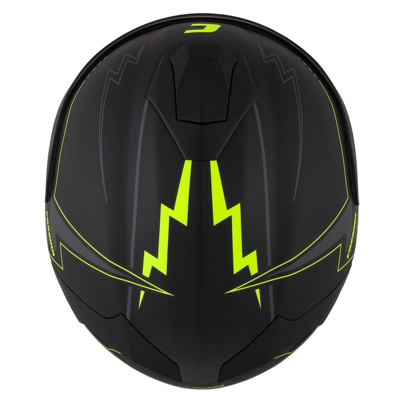 Integral motorcykelhjelm Cassida Integral GT 2.1 Flash sort-fluogul-grå