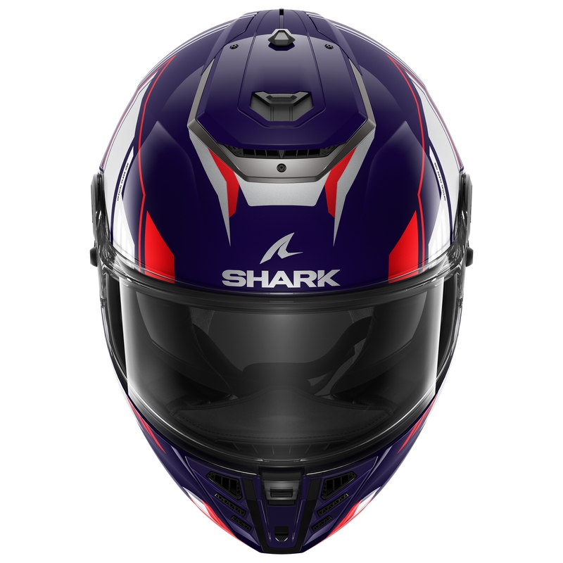 Integreret motorcykelhjelm SHARK SPARTAN RS Byhron blå-rød-grå udsalg