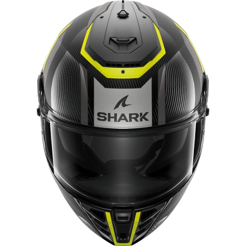 Integrální přilba na motorku SHARK SPARTAN RS Carbon Shawn černo-šedo-fluo žlutá