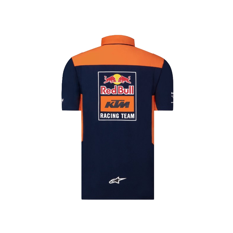 KTM Red Bull Racing Official Teamline-trøje blå-orange udsalg