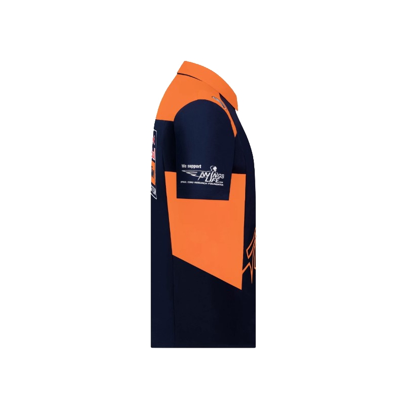 KTM Red Bull Racing Official Teamline-trøje blå-orange udsalg