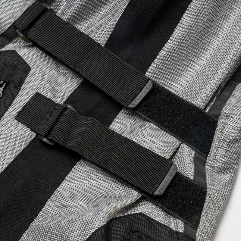 Rebelhorn Scandal II motorcykeljakke sølv-sort