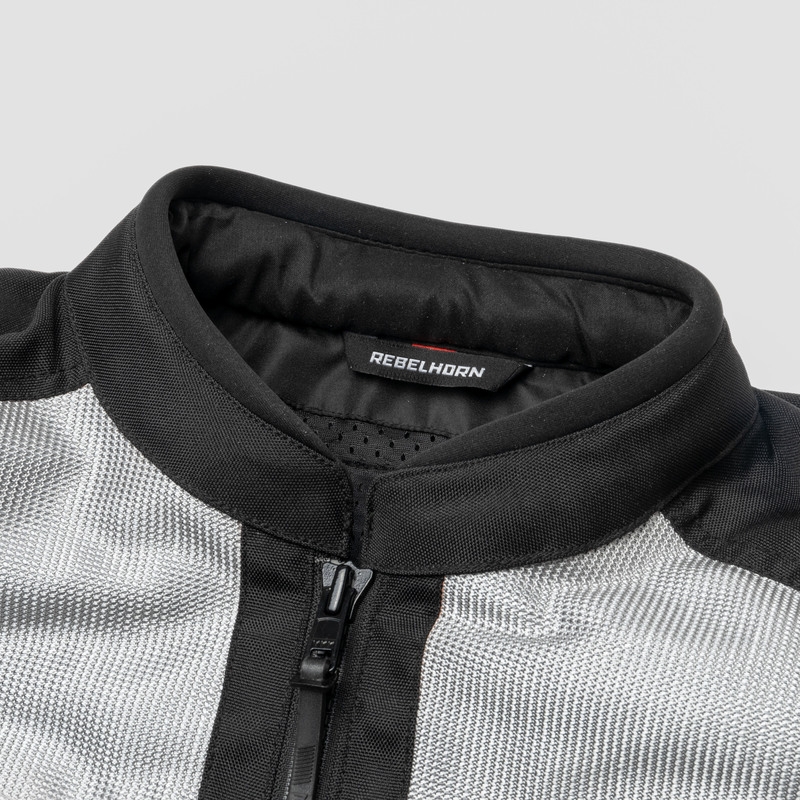 Rebelhorn Scandal II motorcykeljakke sølv-sort