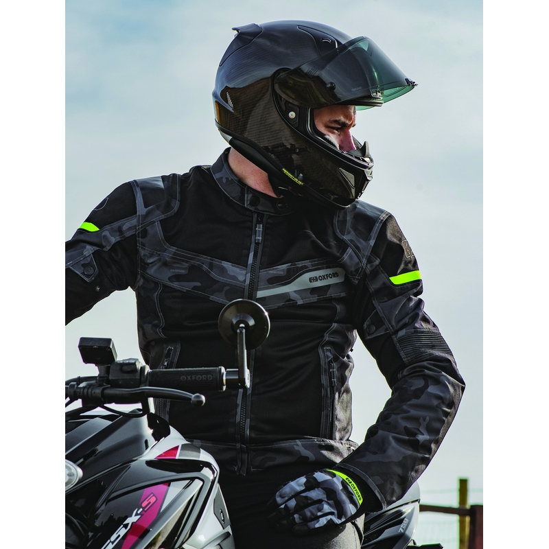 Oxford Dakar D2D Air camouflage grå motorcykeljakke udsalg