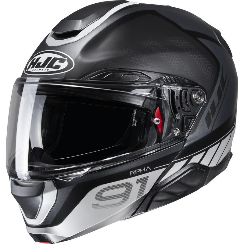 HJC RPHA 91 Rafino MC5SF motorcykelhjelm grå-sort